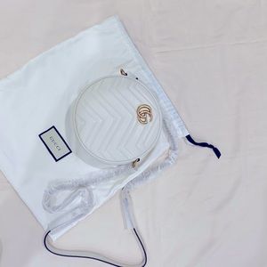 Authentic Brand New Gucci GG Marmont round shoulder bag | crossbody